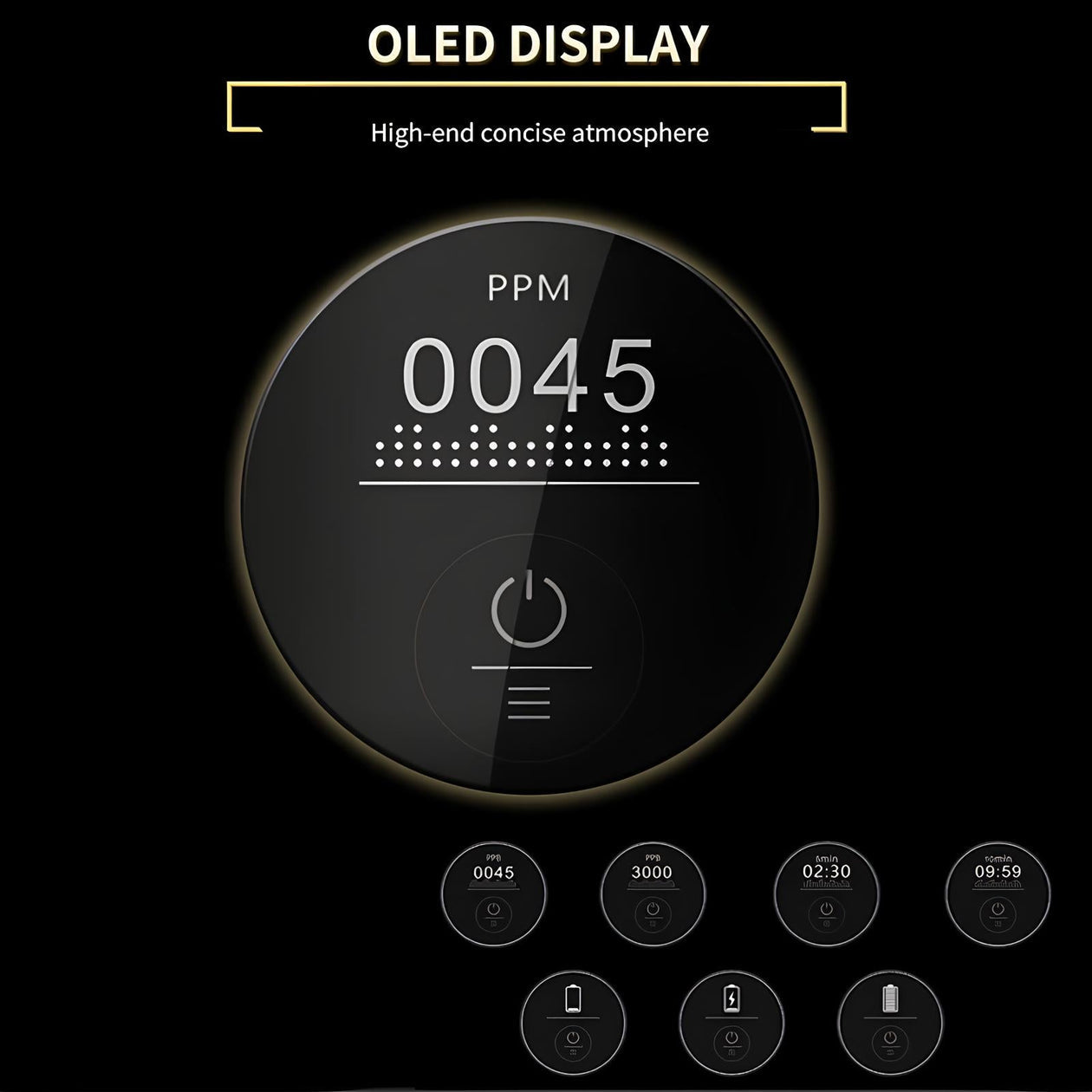 Avanceret Hydrogenvandflaske | SPE PEM Teknologi | Rechargeable | OLED Display | Antioxidant Effekt | Hjem & Rejser | Kompatibel Adapter | BPA-fri