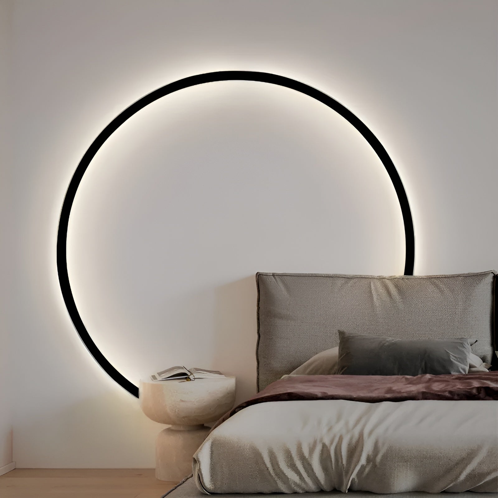Lysende LED Væglampe | Moderne Rund Design | Elegant Atmosfære | Holdbare Materialer | Nem Installation | Diameter 35-85