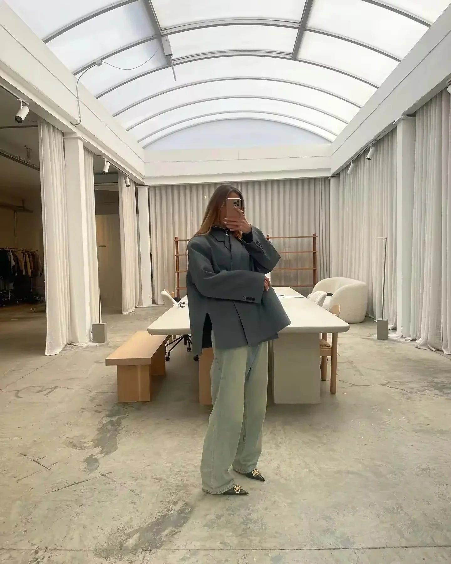 Zoey Jakke | Trendy Oversized Look | Unik Twist | Høj kvalitetsmateriale og Komfort | Alsidig til Hverdags- og Forretningsbrug | Flere Farver og