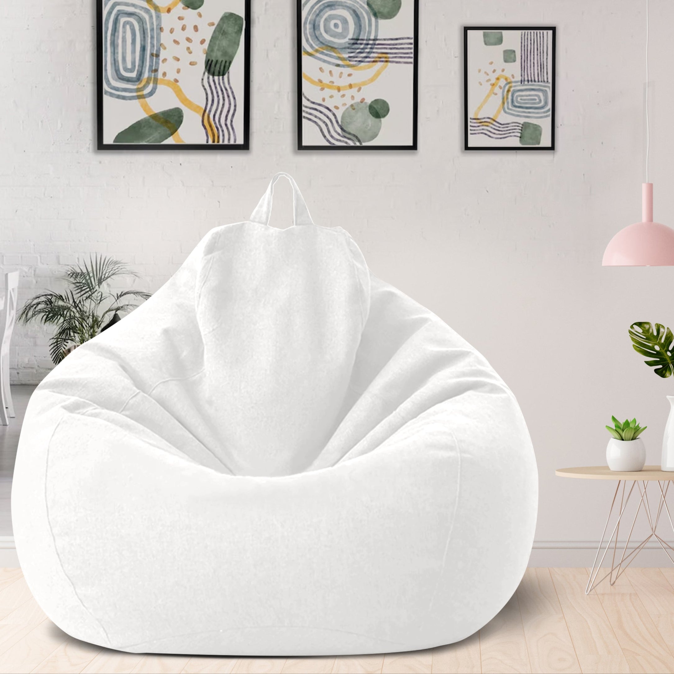 Sækkestol i Premium Linned | Ergonomisk Design | Komfortabel Høj Kvalitets Fyld | Aftageligt og Vaskbart Betræk | Fås i 16 Farver og Flere Størrelser