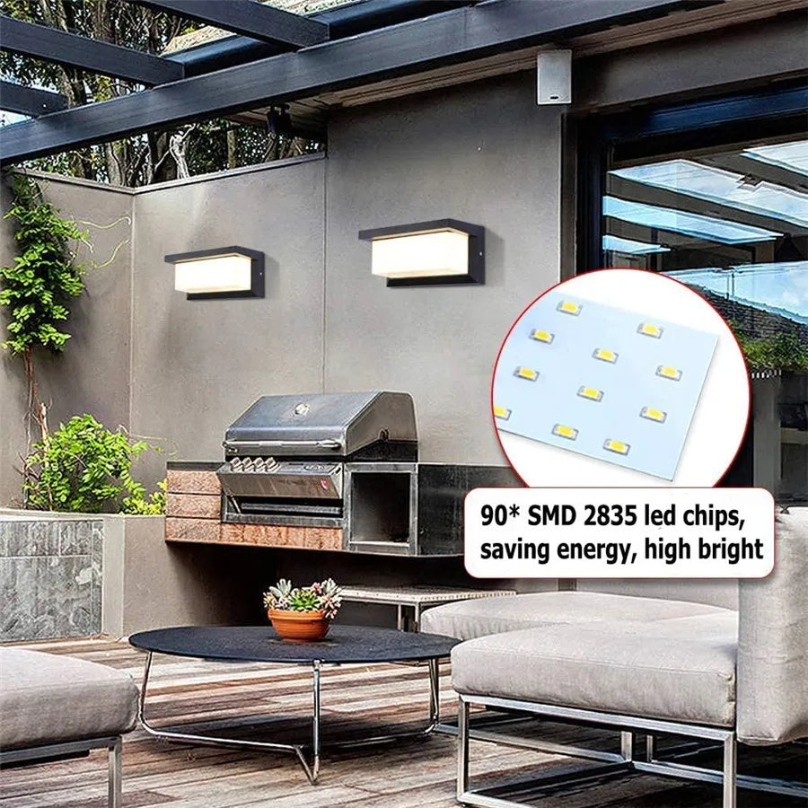 Luminoir | Udendørs LED væglampe | Aluminium & Akryl | Moderne design | Vejrbestandig | Nem installation | 3-5㎡ lysområde | Stilfuld belysning til