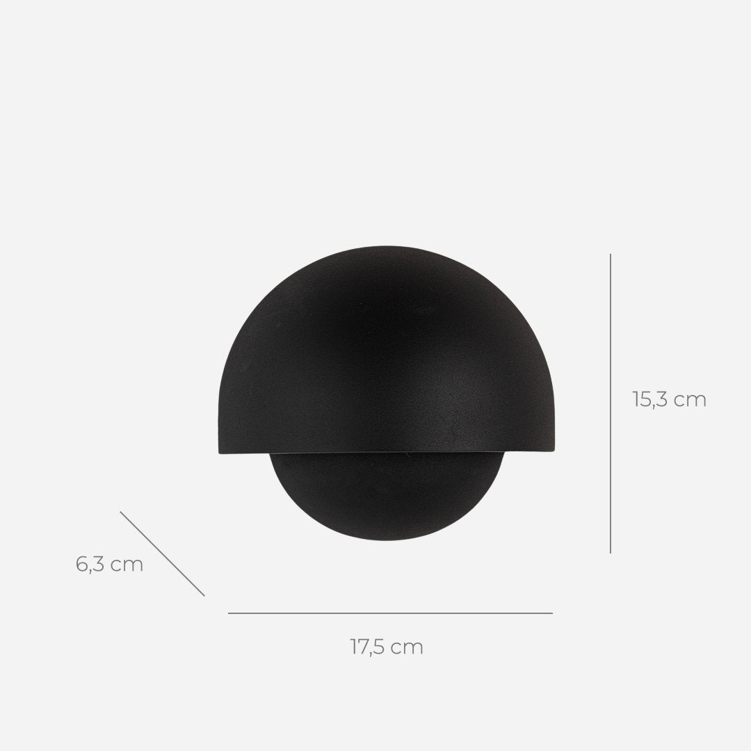 APOLLO | Mat Sort Moderne Væglampe | Justerbar Læsebelysning | Høj Kvalitet Metal