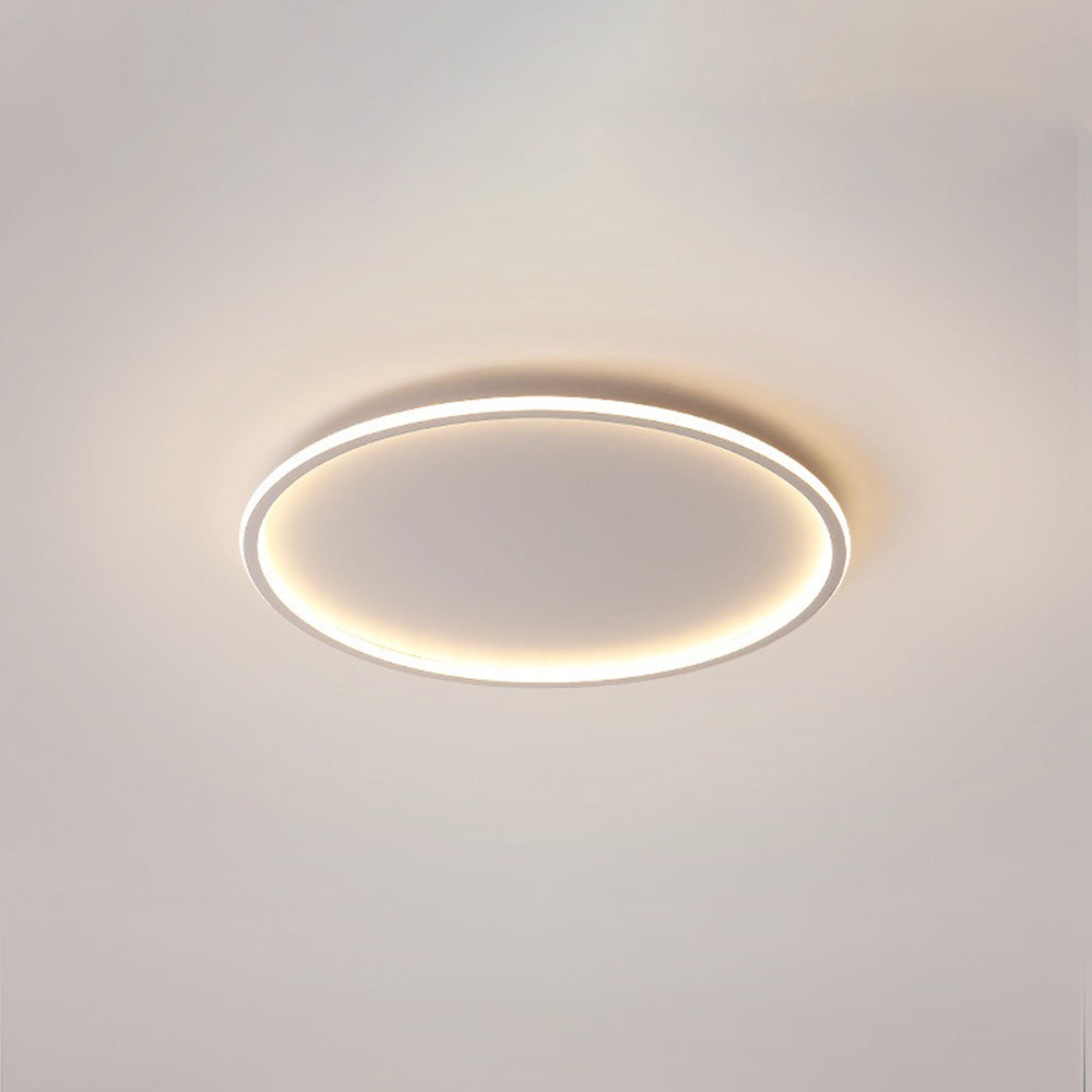 LunaNova LED Loftlys | Rund Design | Sort og Hvid | Metal og Akryl | Ø 30/40/50 cm | Energibesparende Belysning | Til Stue, Soveværelse &