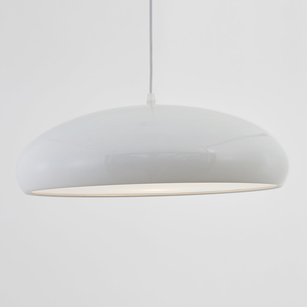 Luminoir Celestia | Moderne LED Belysning | Rund Hængelampe | Hvidmetal | Elegant Design til Soveværelse og Stue | Diameter 35/45