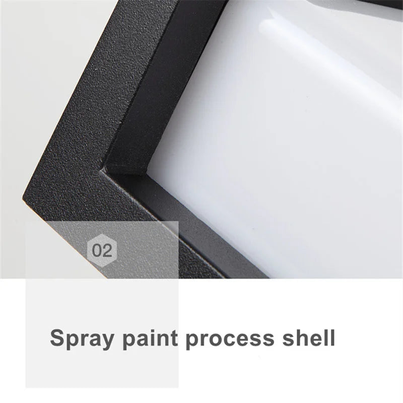 LuminAura LED | Udendørs Væglampe | Moderne Design | Vandtæt | Aluminium | Ideel Til Have | Facadebelysning | 220V | 130x240