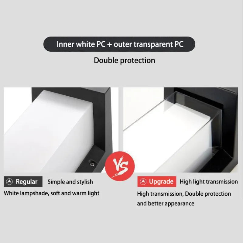 Luminoir | MoonGlow Udendørs Væglampe | Elegant & Vejrbestandig | Nem Installation | Perfekt til Indkørsler &