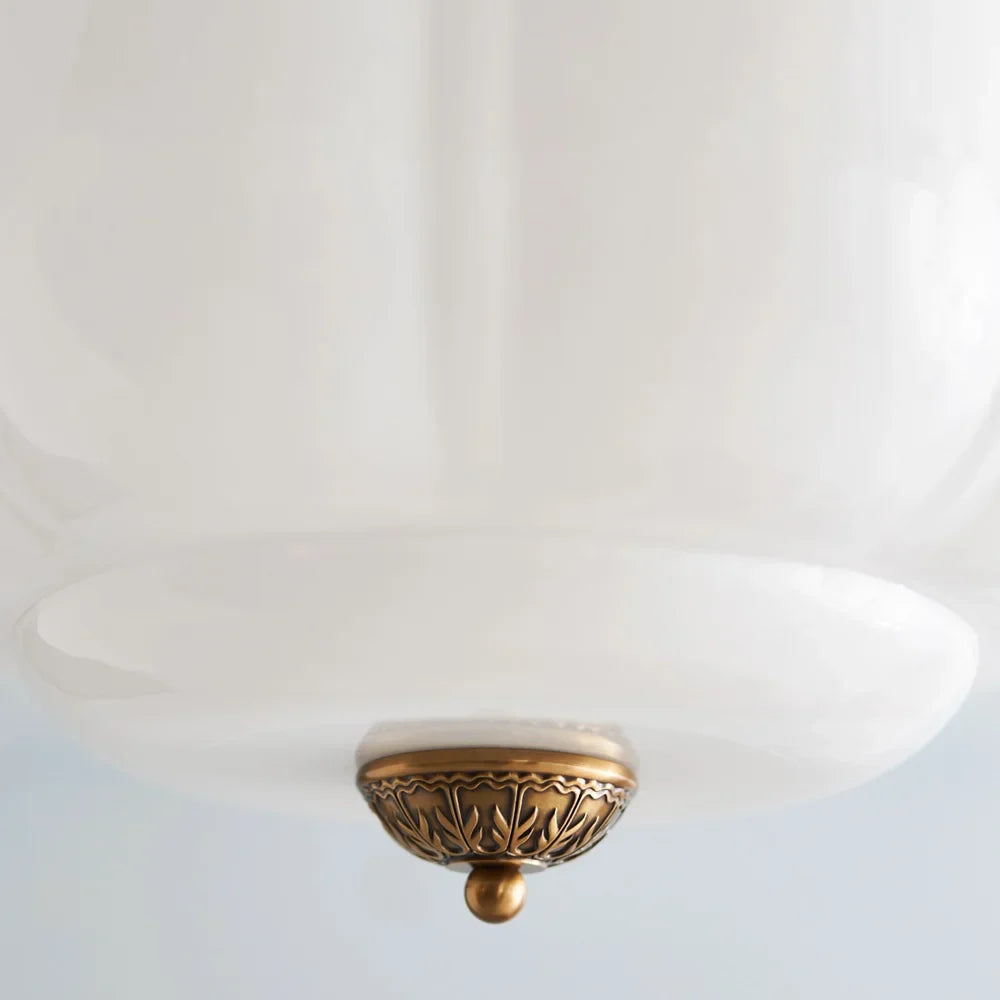 Liora Vintage | Eloise Pendel Lampe | Mælkeglas | Loftslys Design | Hjem & Indretning | Retro