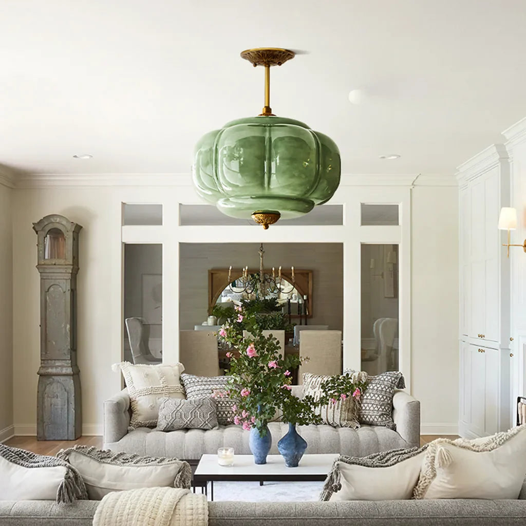 Liora Vintage | Eloise Pendel Lampe | Mælkeglas | Loftslys Design | Hjem & Indretning | Retro