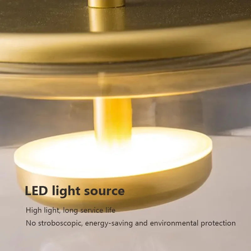 CityLuxe LED Pendel | Moderne Design | Justerbar Højde | Energieffektiv Belysning | Metal & Glas | 90-240V | Passer til Stue, Spisestue eller Køkken