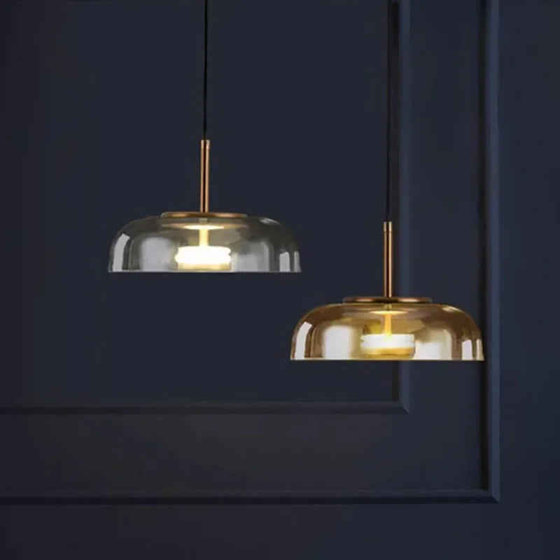CityLuxe LED Pendel | Moderne Design | Justerbar Højde | Energieffektiv Belysning | Metal & Glas | 90-240V | Passer til Stue, Spisestue eller Køkken