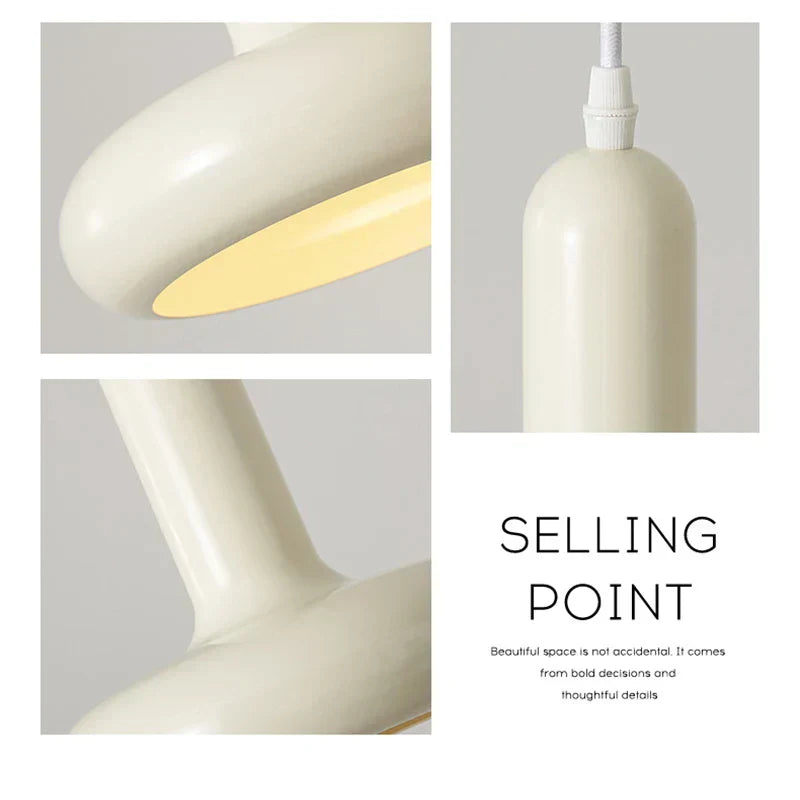 WaveGlow | Justerbar LED Pendel | Moderne Køkkenbelysning | Aluminium & Plastik | Energibesparende Design | 100 cm