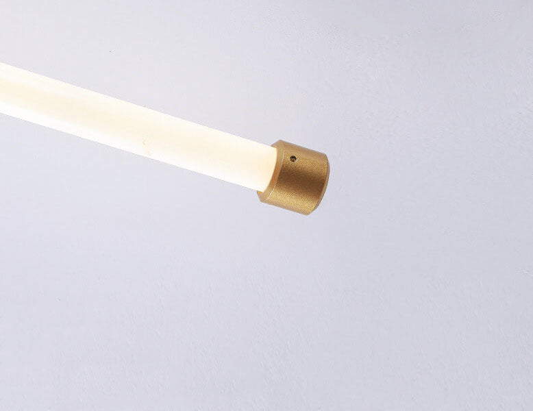 Minimalistisk LED Væglampe | Moderne Design | 1 Lys | Sort & Guld | Metal og Akryl | 60 cm Høj | Egnet til Soveværelse, Stue, Spisestue &