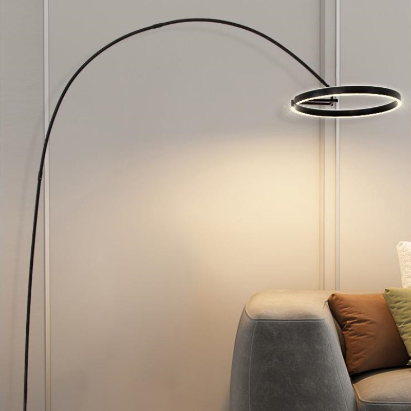 Moderne bueformet gulvlampe | Elegant design | Effektiv belysning | Holdbare materialer | Ideel til stue, soveværelse eller kontor