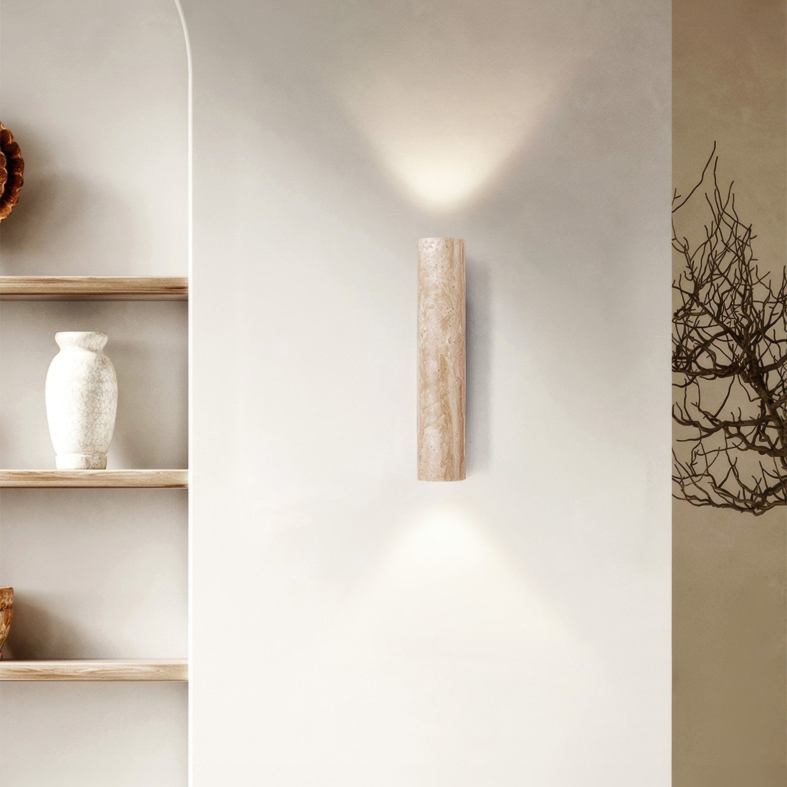 KAMELLE | Elegant Væglampe i Høj Kvalitet | Energibesparende Design | Alsidig Belysningsløsning til Enhver Stil i