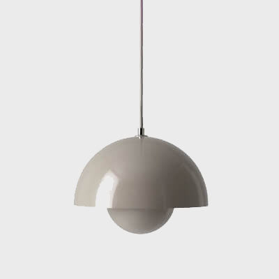 Luminoir Macaron Pendel | Moderne Belysning | Halvcirkelformet Design | E27 | Flerfarvet Metal | Justerbar Længde 150 cm | Højde 16 cm | Bredde 23 cm