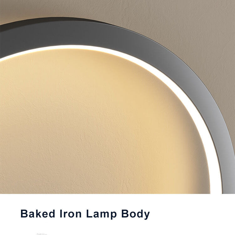 Moderne Rund C-Formet LED Lampe | Justerbar Arm | Sort & Hvid | Hjem & Kontor | Energieffektiv Belysning | Elegant & Stilfuldt Design | Akryl Skærm &