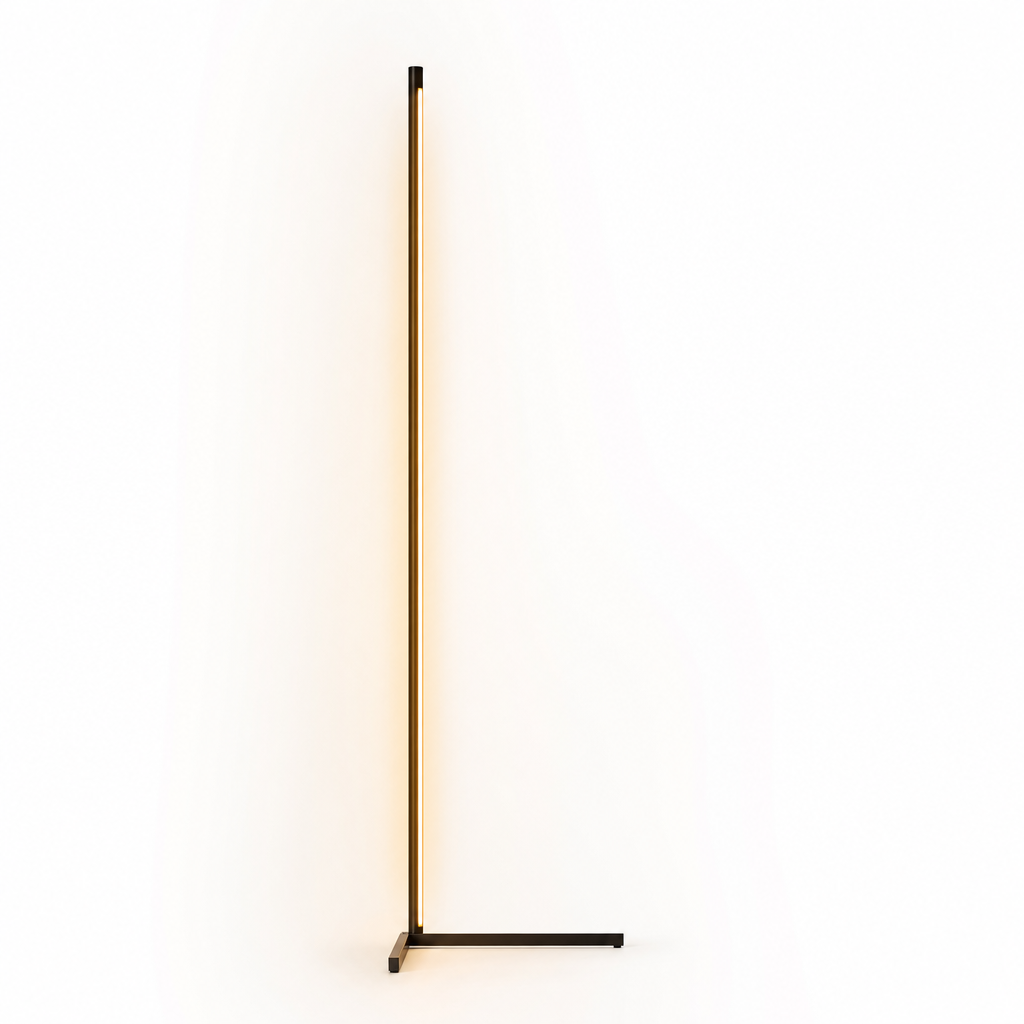 LED Minimalist Corner Floor Lamp | Multi-Color Ambient Lighting | Modern Room Decor | Dimmable Light Strip