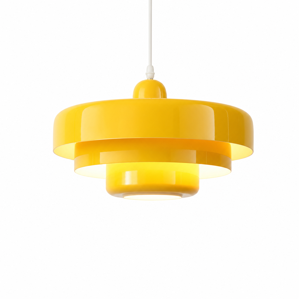 Vintage Ceiling Pendant | LED Lighting | Metal & Glass | Warm Ambiance | LumeLuxe