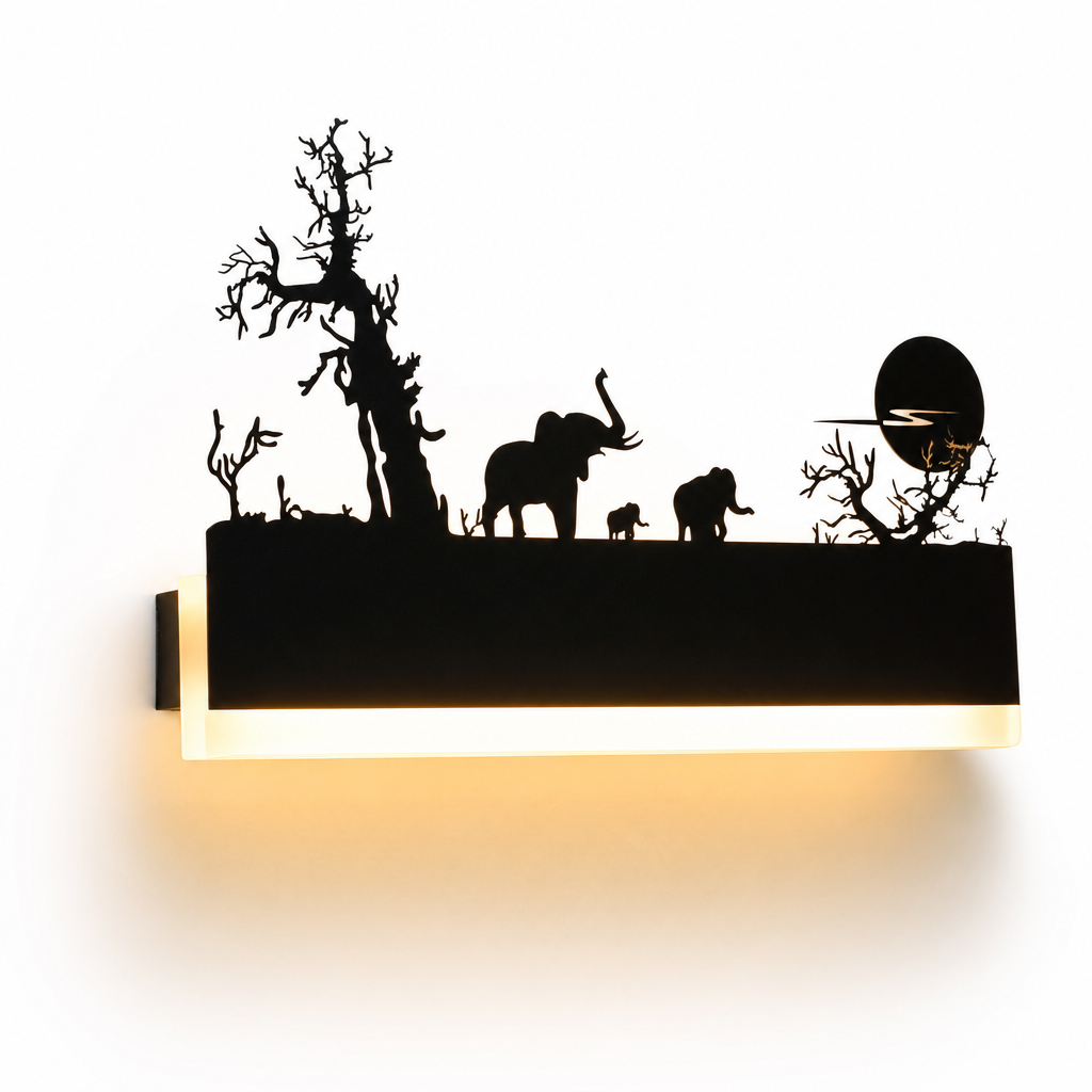 Decorative LED Wall Light | African Design | Warm & Cool Lighting Options | Indoor Accent Fixture