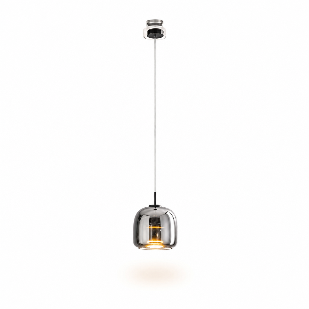Modern Glass Pendant Light | Minimalist Ceiling Decor | Elegant Lighting for Home