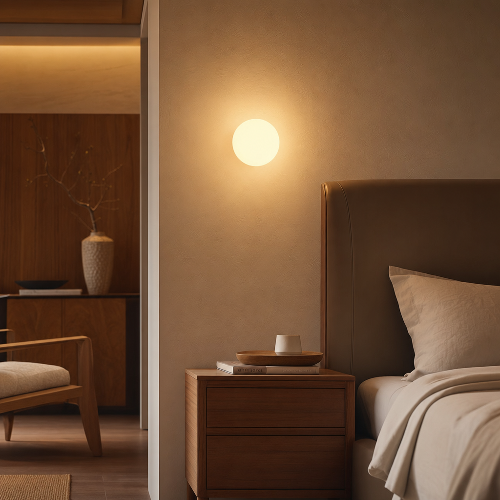 Lumo Wall Lamp | Minimalist Glass Design | Soft Diffuse Light | Warm Ambiance | Modern & Timeless Decor | Energy Efficient LED