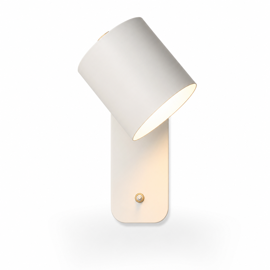 Giro Legno Wall Light | 350° Adjustable Metal Wood Design | Modern Indoor Lighting for Bedroom Living Room
