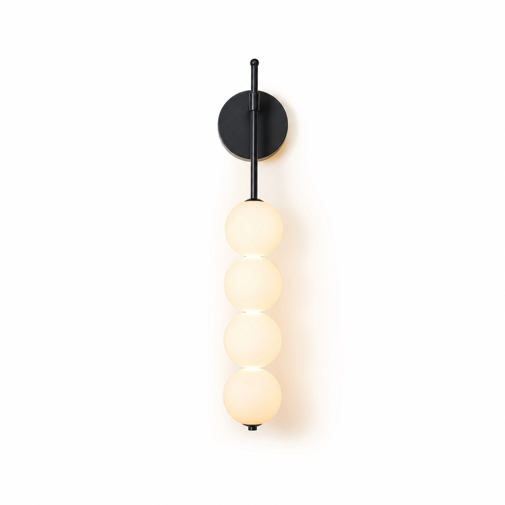 Minimalist Wall Lamp | Warm LED Light | Metal & Glass | Modern Home Decor | KlarLuna Design