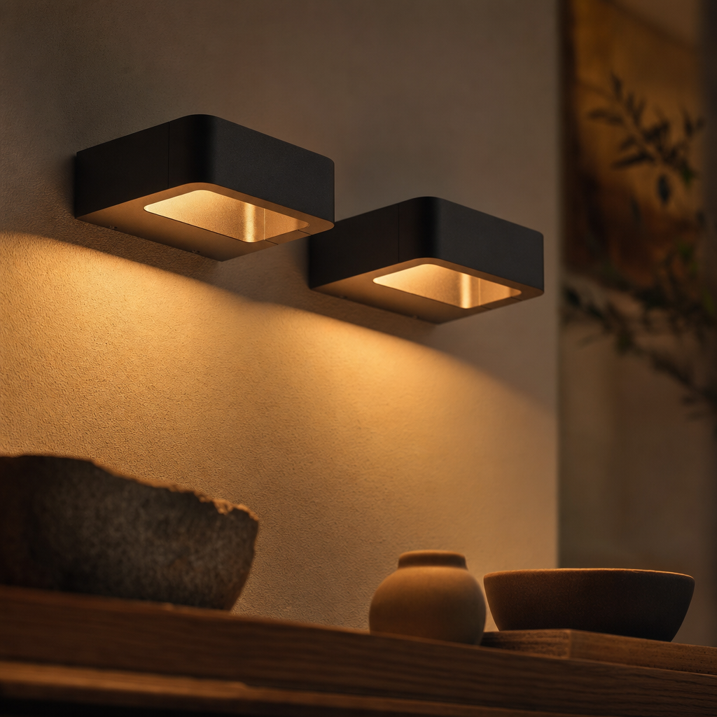 AquaLuxe LED Outdoor Wall Light | Waterproof Aluminium | Warm White Glow | Easy Install | Terrace & Garden Decor | Voltage 85-265V
