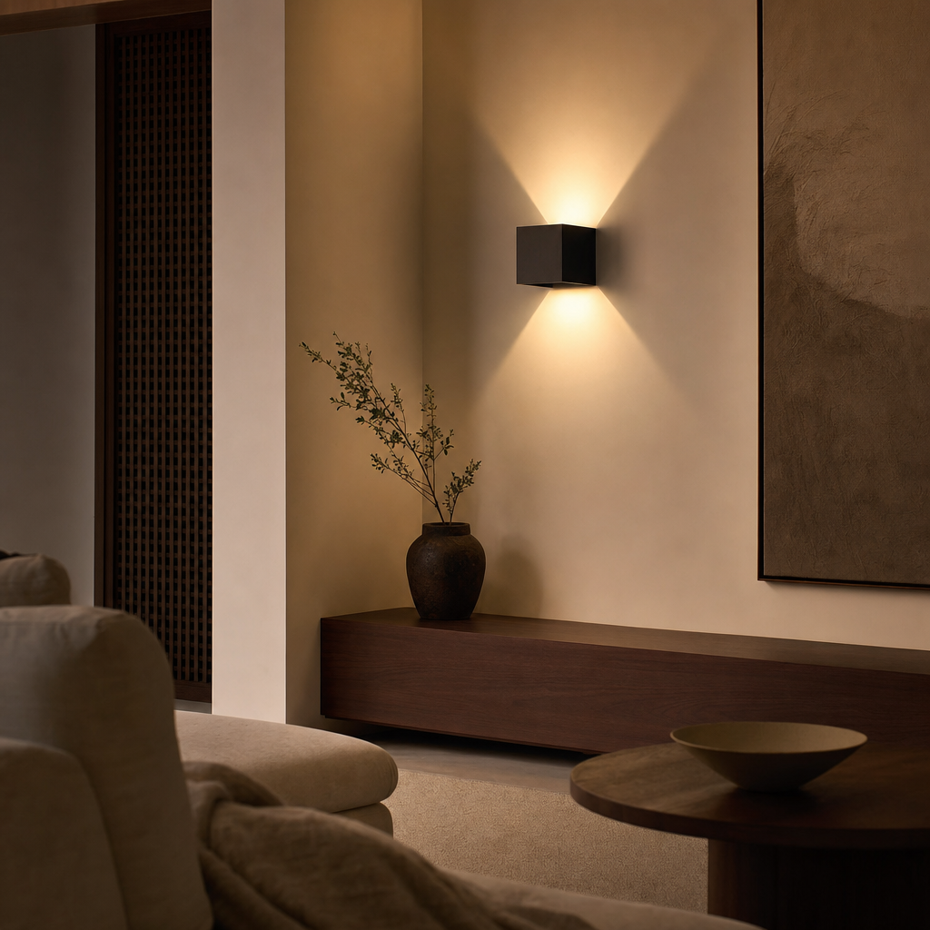 RadiantLux LED Wall Lamp | Adjustable Modern Black Design | Warm White Light | Ideal for Living Room Bedroom | High-Quality Metal | 10W