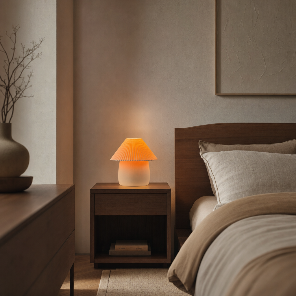 Japanese Inspired Matsu Lamp | Pine Tree Design | Natural Materials | Soft Glow Decor Lighting
