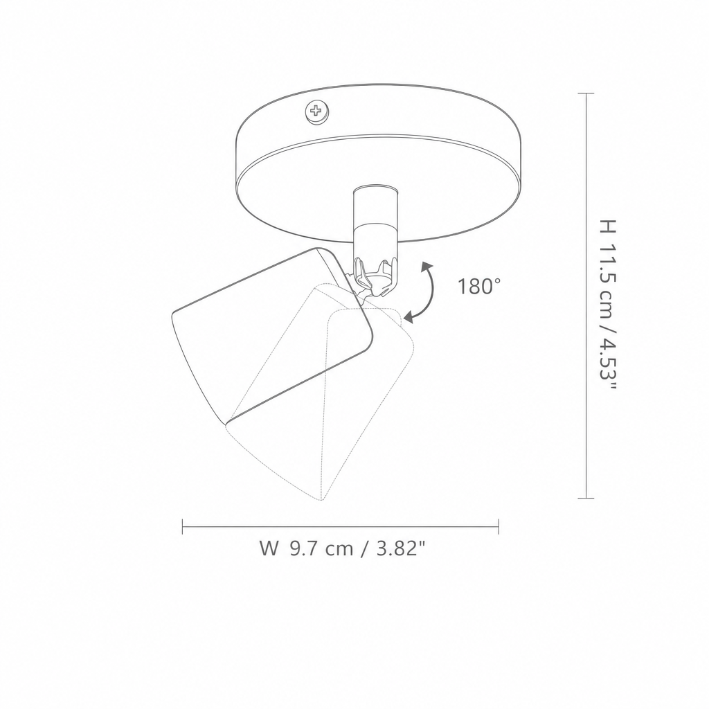 Annabel | Black Ceiling Spotlight
