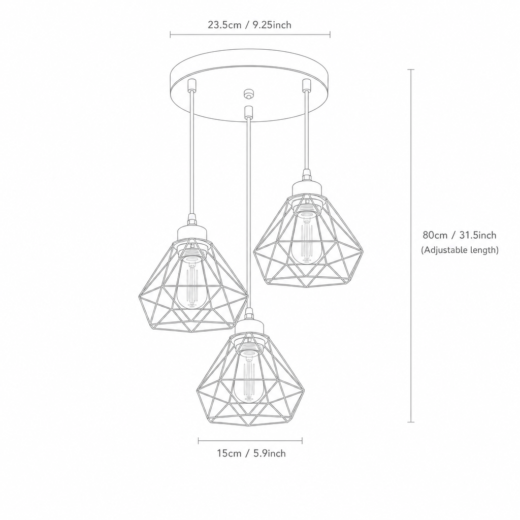 Arabella | 3-Light Pendant