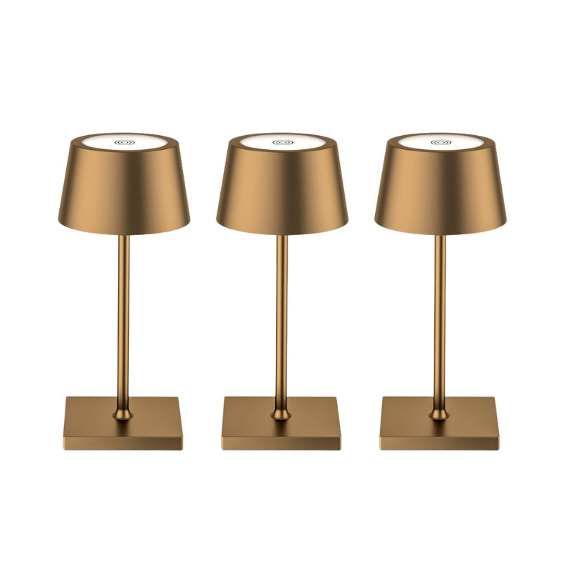 Sanne™ | Bærbar LED Bordlampe | Vandtæt Design | Justerbar Lysstyrke | Rustfri Aluminium | Trådløs & Genopladelig | Elegant Lampedesign | Til