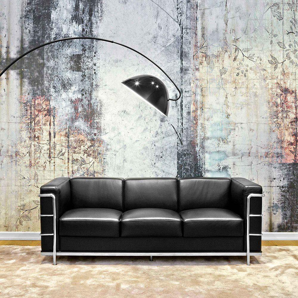 Skandinavisk Gulvlampe | Fleksibel Roterende Skygge | Slank Metal Design | LED/Edison Kompatibel | UL, ETL, CE Certificeret | Justerbar Arm | Ideel