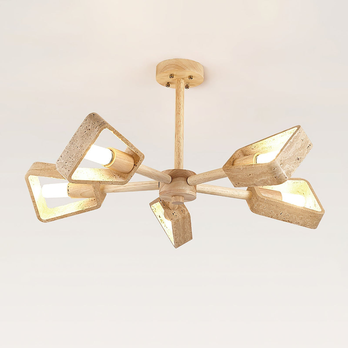 Flora | Travertine Ceiling Light