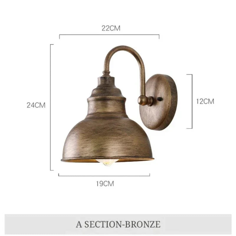 Vandtæt Væglampe | Vintage Design | RetroLicht fra Luminoir | Ideel til Terrasse og Have | Klassisk Stil | Tidsløs Elegance | LED Belysning