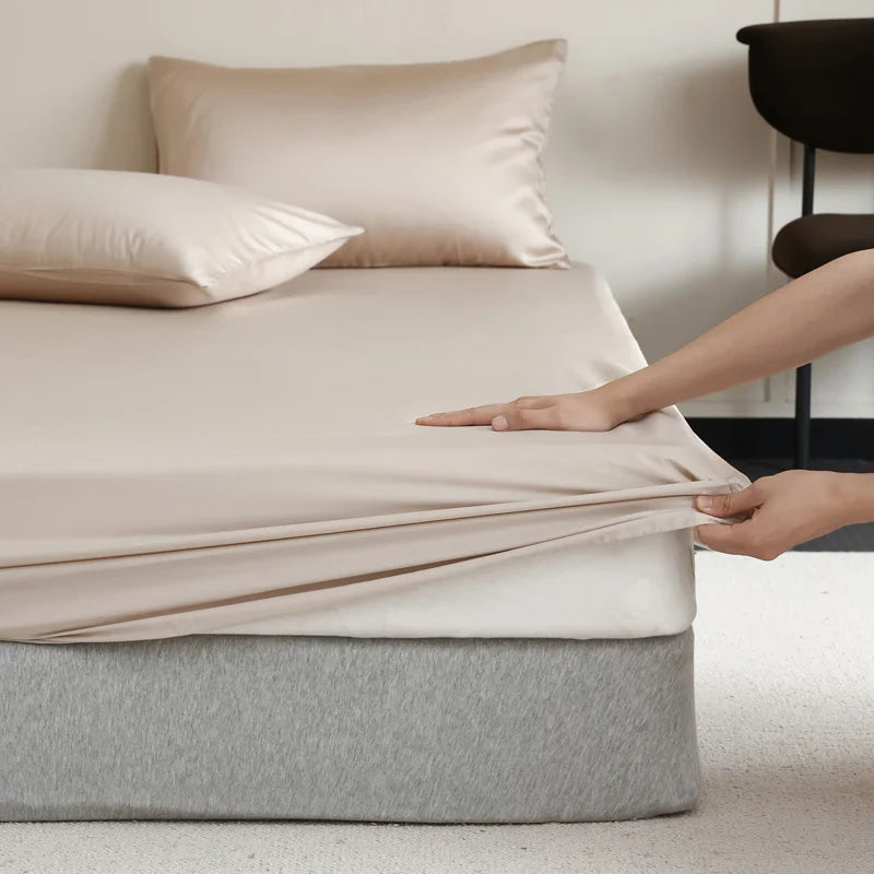 PureSilk | Lagen i Mulberry Silke | Naturligt Kølende og Blødt Sengelinned | Eksklusiv Luksus | Perfekt Pasform og Stil | Fugttransporterende og