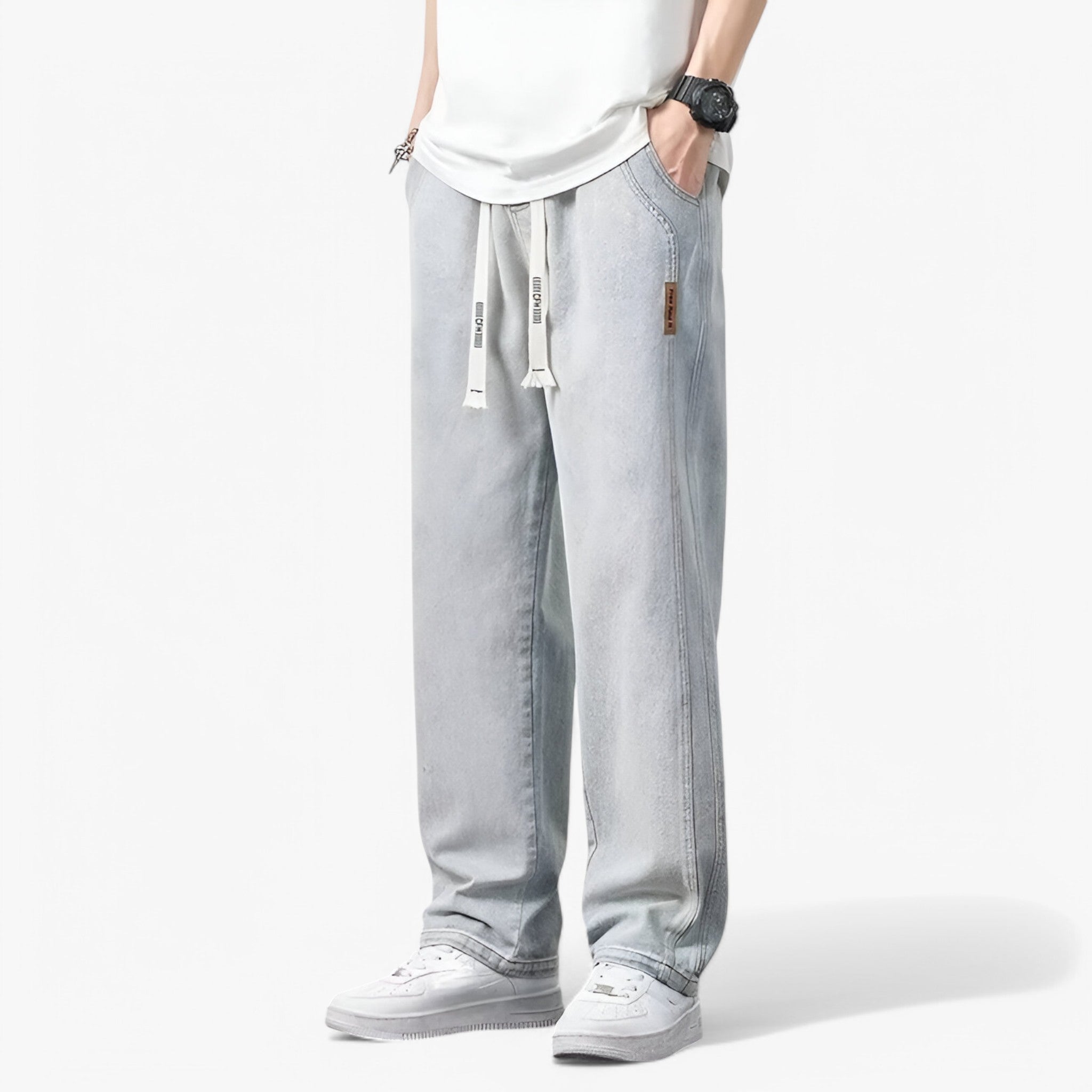 Jace | Denimbukser med brede ben - Trendy og