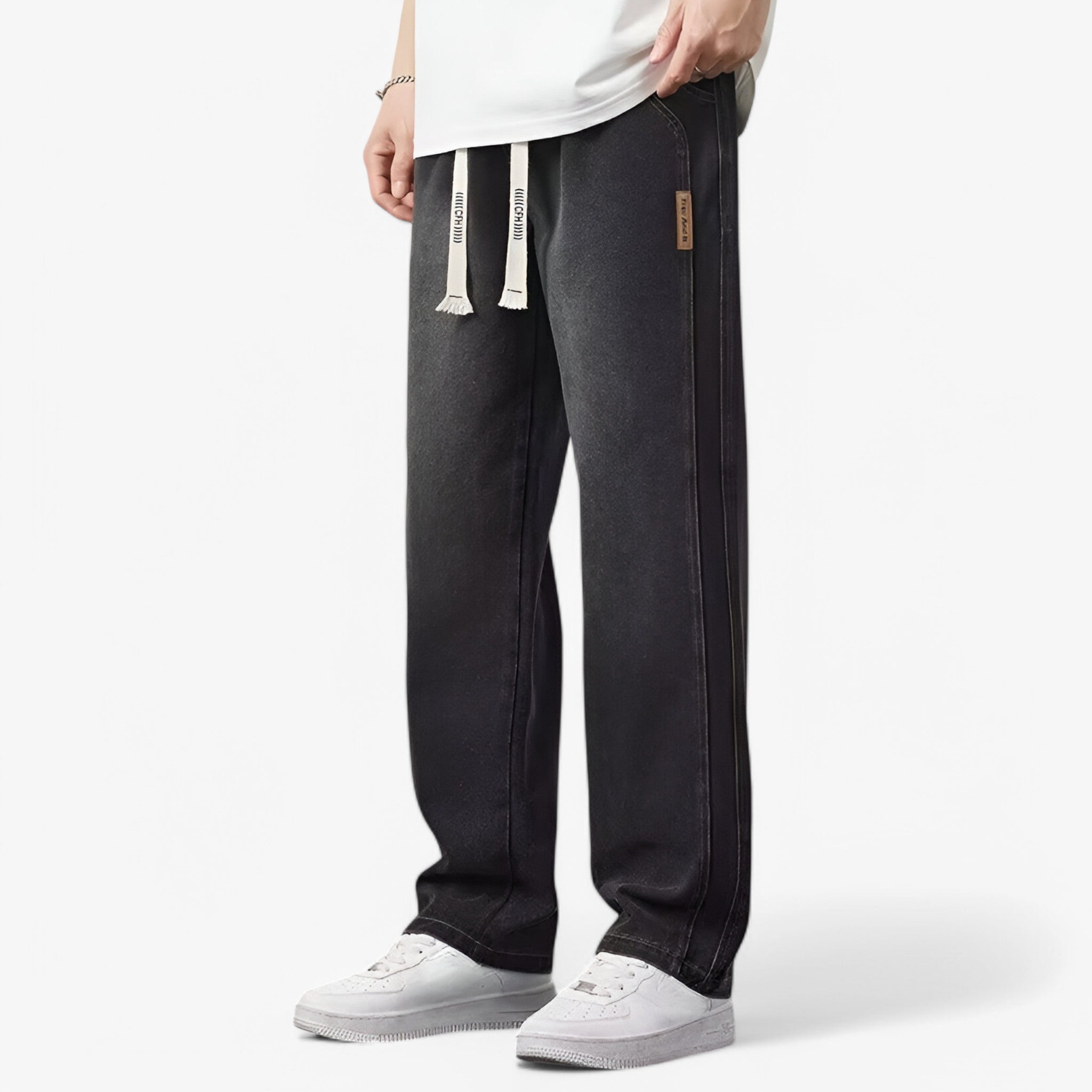 Jace | Denimbukser med brede ben - Trendy og