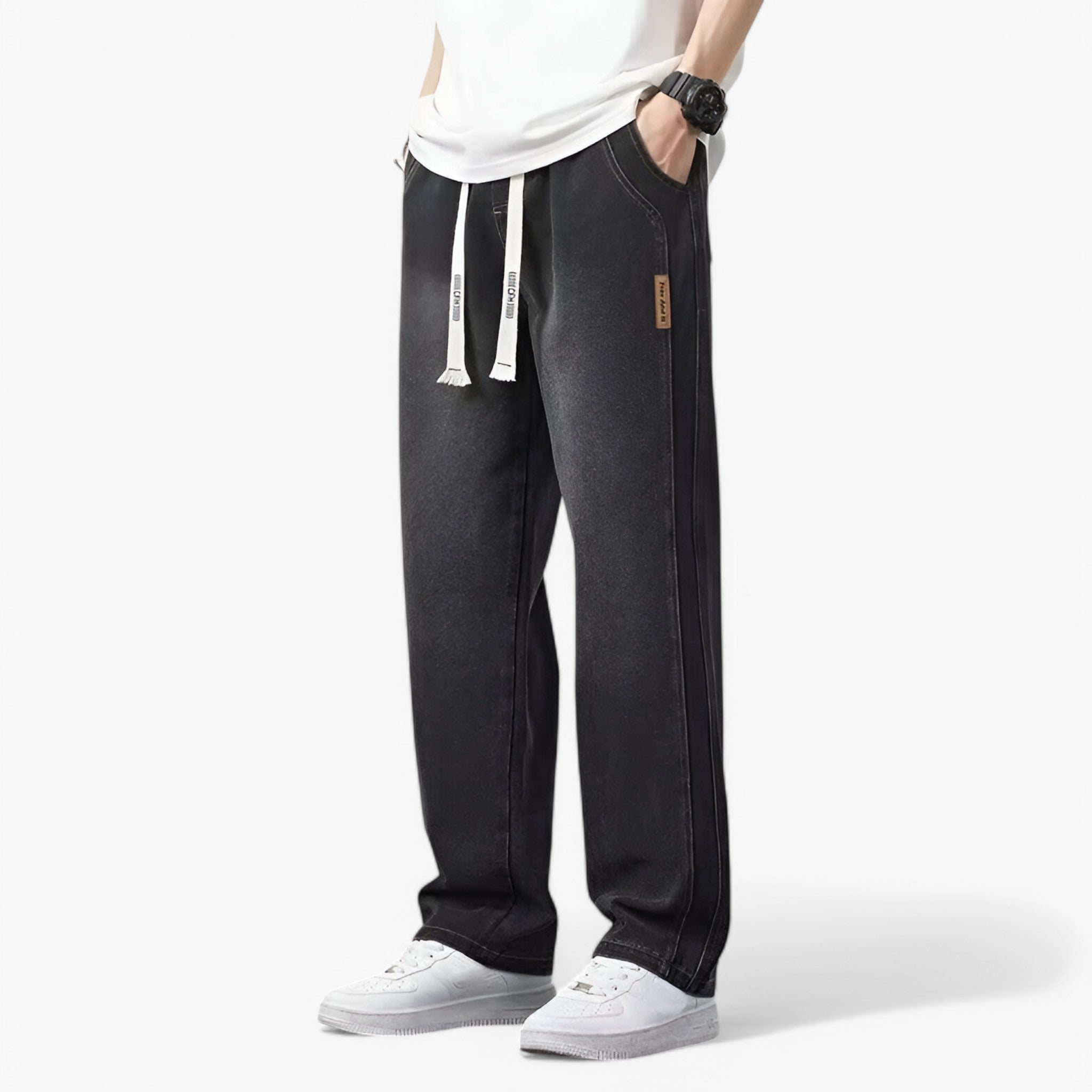 Jace | Denimbukser med brede ben - Trendy og