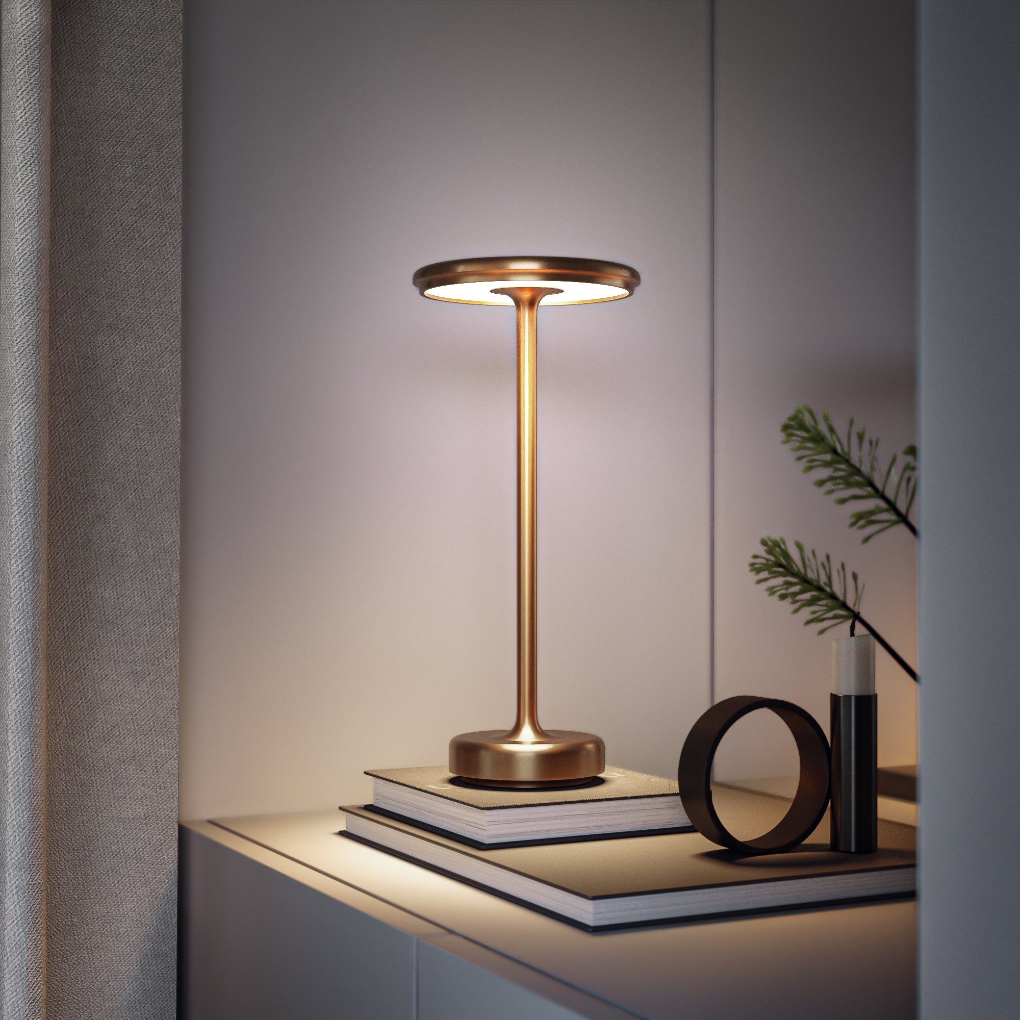Wireless LED Table Lamp | Modern Minimalist Design | Adjustable Brightness | Indoor Outdoor Use