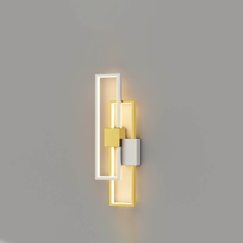 LumiSil | Moderne Væglampe | Kvadratisk Design | Iron & Silikone | Energieffektiv LED | Sort | 25x25x5 cm | 220V | 6W | Stilfuldt og