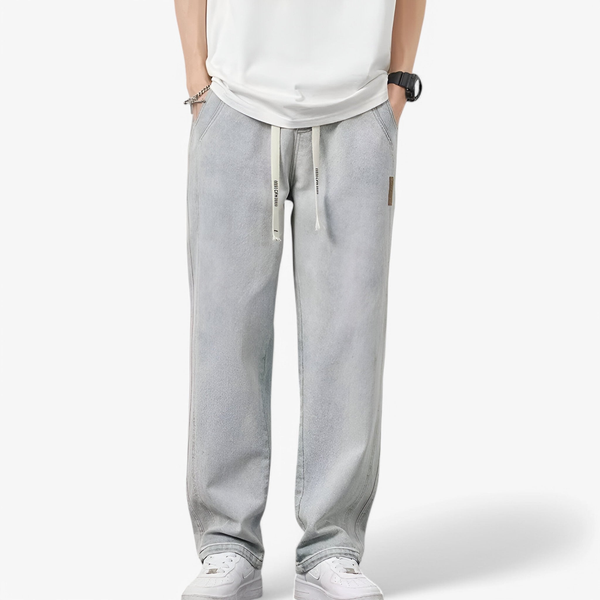 Jace | Denimbukser med brede ben - Trendy og