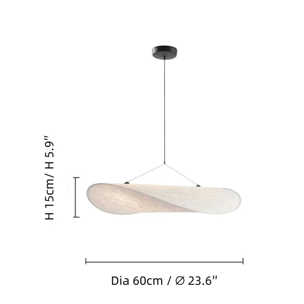 Sivelle Pendel Lampe | Wabi-Sabi Design | Kreativ Silke | Organisk Form | Integreret LED