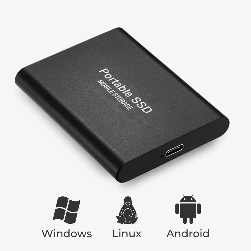 UltraDrive | Ekstern SSD | USB 3.1 | Hurtig og sikker datalagring | Kompatibel med Windows, Mac, PS4, Xbox | 1TB-16TB kapacitet | Let og robust