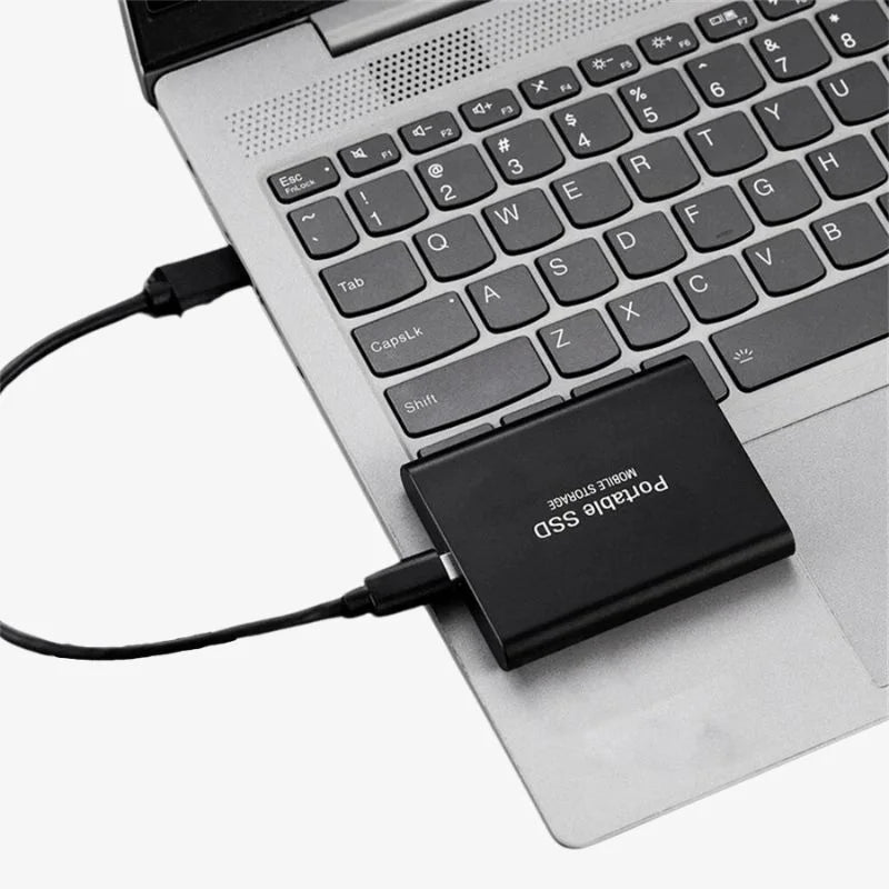 Ultrahurtig Bærbar SSD | Flere Størrelsesmuligheder | Plug-and-Play USB 3.1 | Drag-and-Drop Funktion | Beskyt Minder og Dokumenter | Transportabel