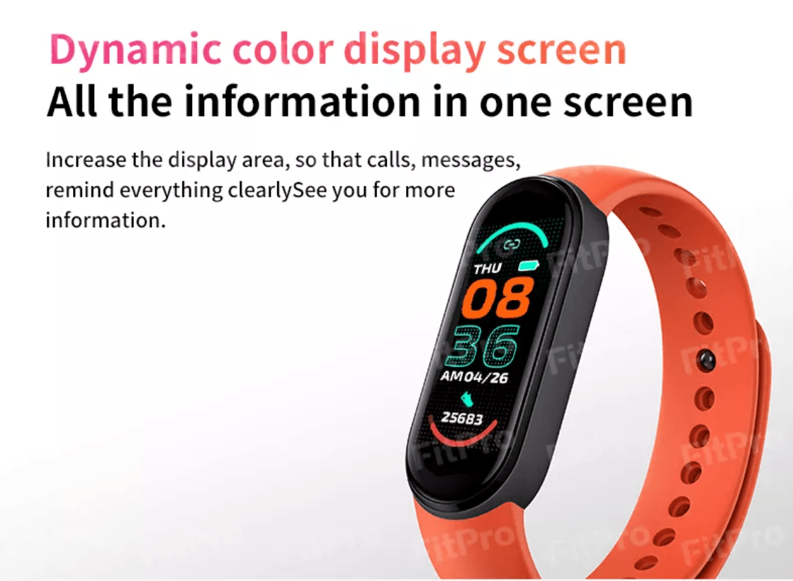 Smartwatch - m/Puls- & blodtryksmåler (vand- og