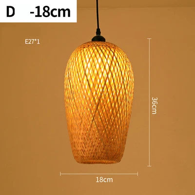NatureLicht | Håndlavet Rattan Lampe | Rund Hængelampe | Bambus Design | E27 Fatning | Perfekt til Stue eller Spisestue | Naturlig Elegance