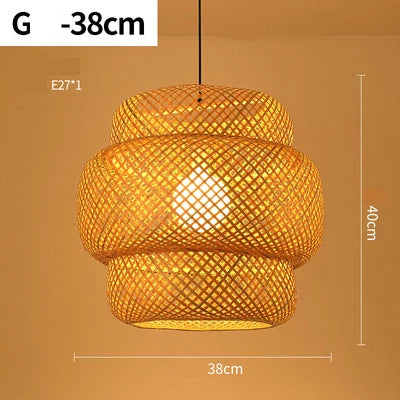 NatureLicht | Håndlavet Rattan Lampe | Rund Hængelampe | Bambus Design | E27 Fatning | Perfekt til Stue eller Spisestue | Naturlig Elegance