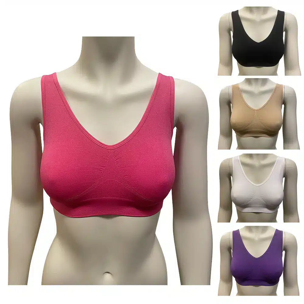 Ahh Bra - pakke med 5 stk. sømløs bh (fås i flere forskellige